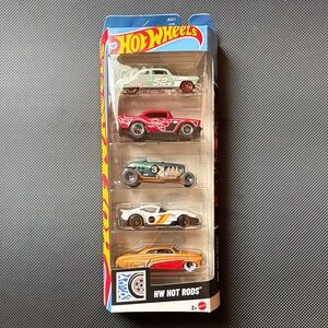 HW Hot Rods Die-Cast Toy Cars Set 5 Hudson hornet Chevy